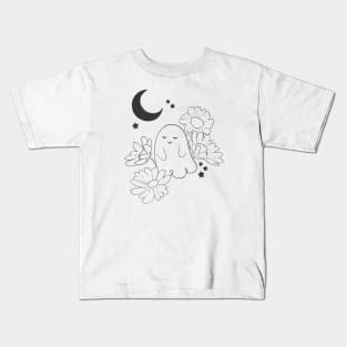 Moon Flower Ghost 2 Kids T-Shirt